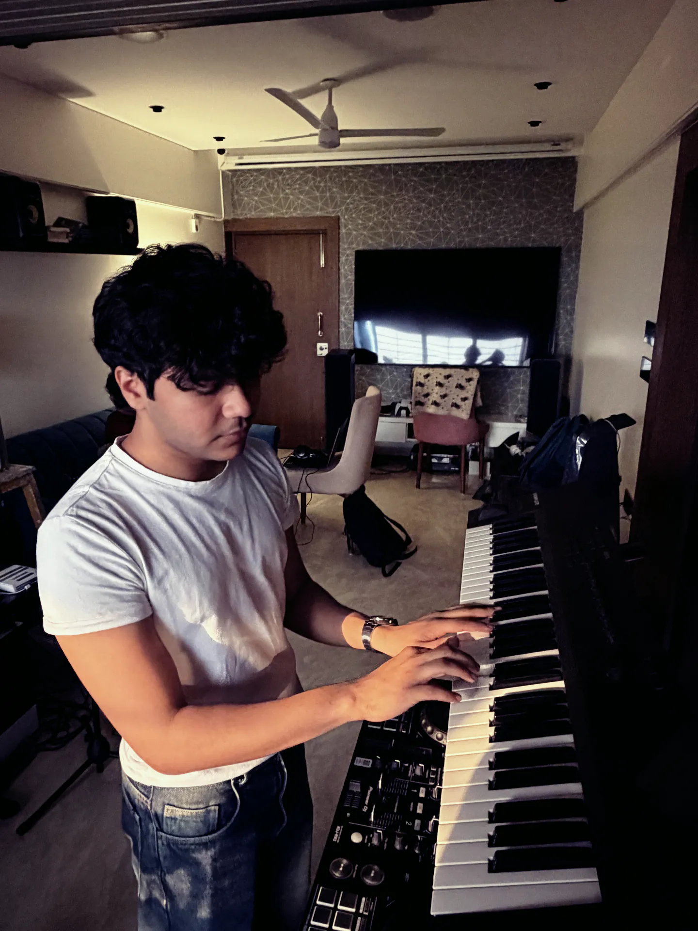 Producer at the keys